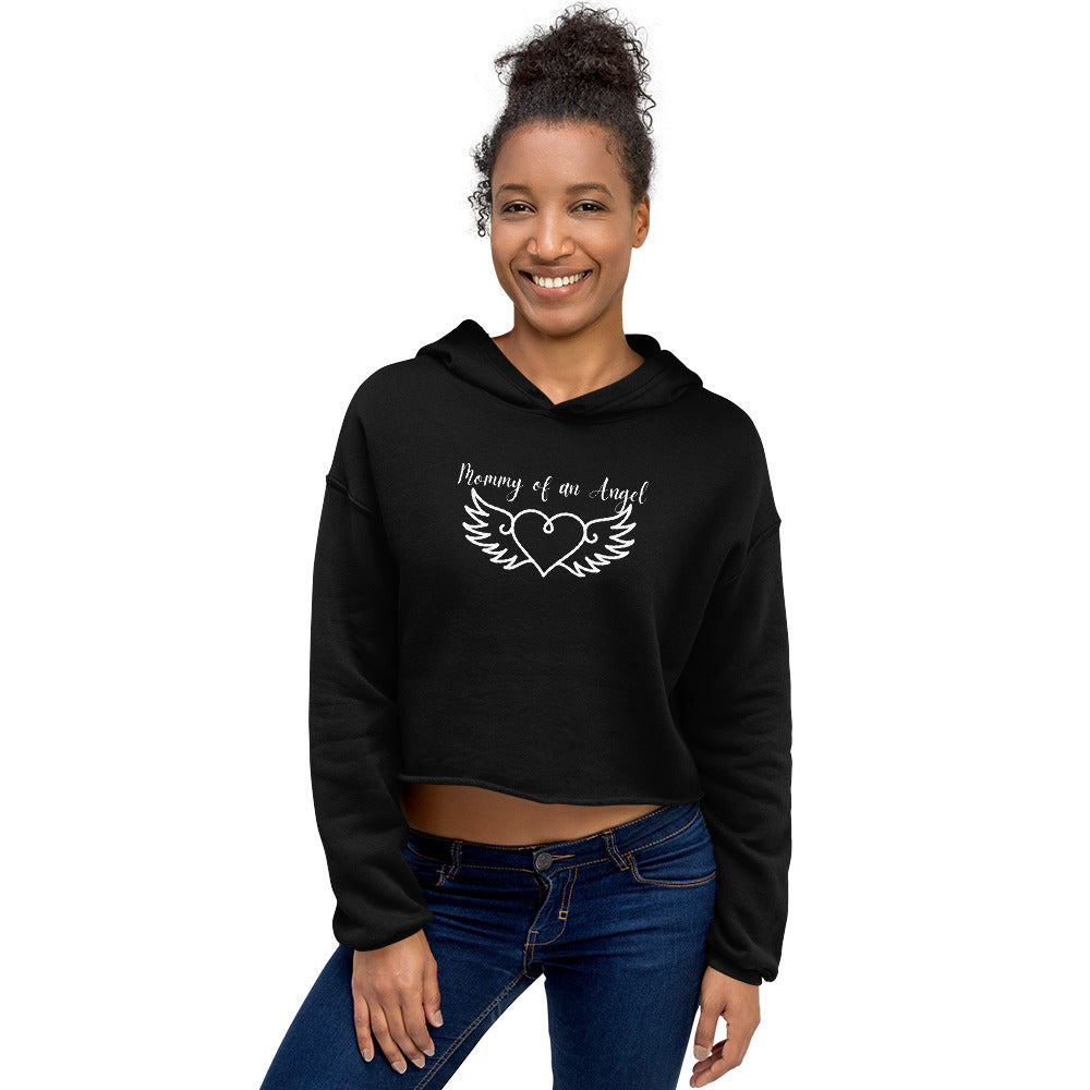 Mommy of an Angel Miscarriage Awareness Cropped Hoodie - Mari’Anna Tees