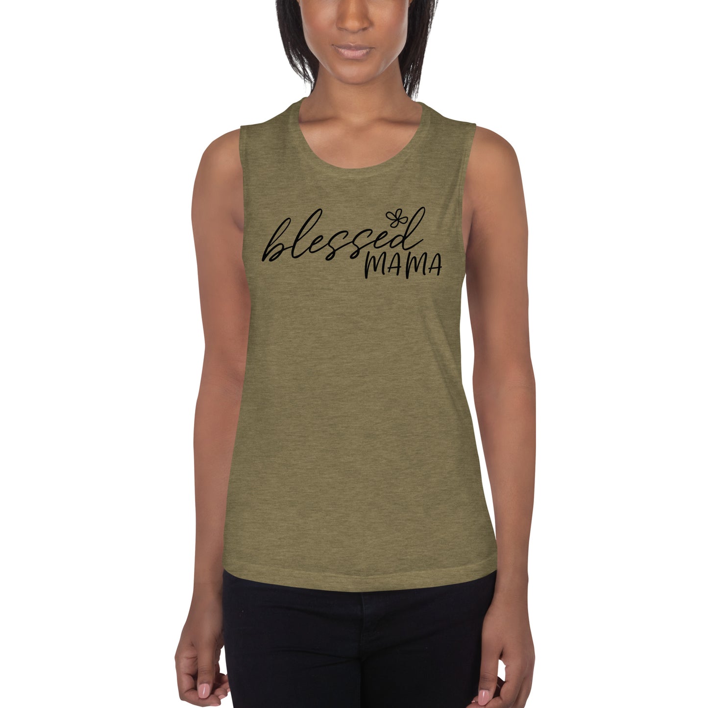 Blessed Mama Ladies’ Muscle Tank - Mari’Anna Tees