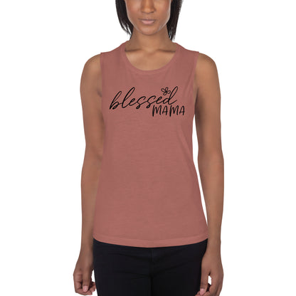 Blessed Mama Ladies’ Muscle Tank - Mari’Anna Tees