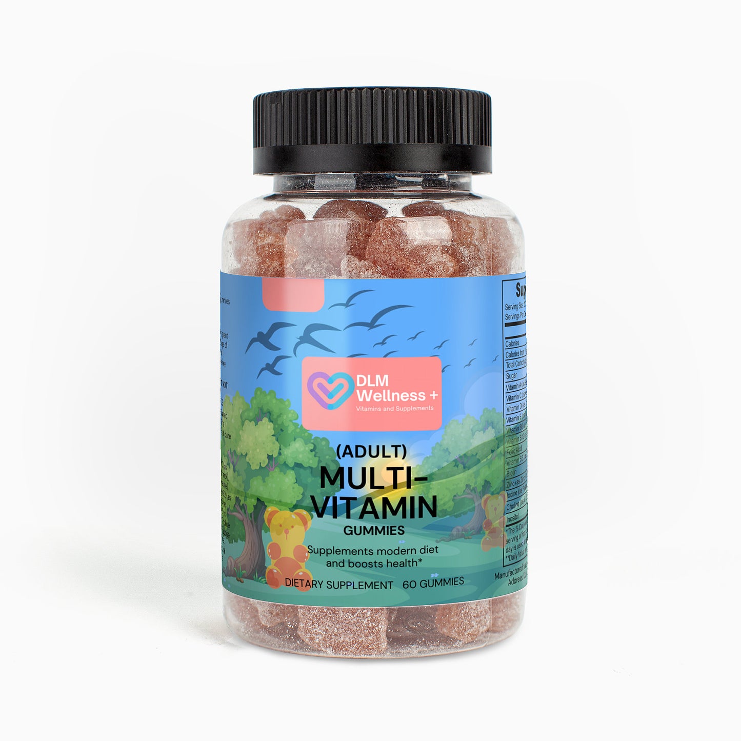 Multivitamin Bear Gummies 60 Gummies (Adult) - Mari’Anna Tees