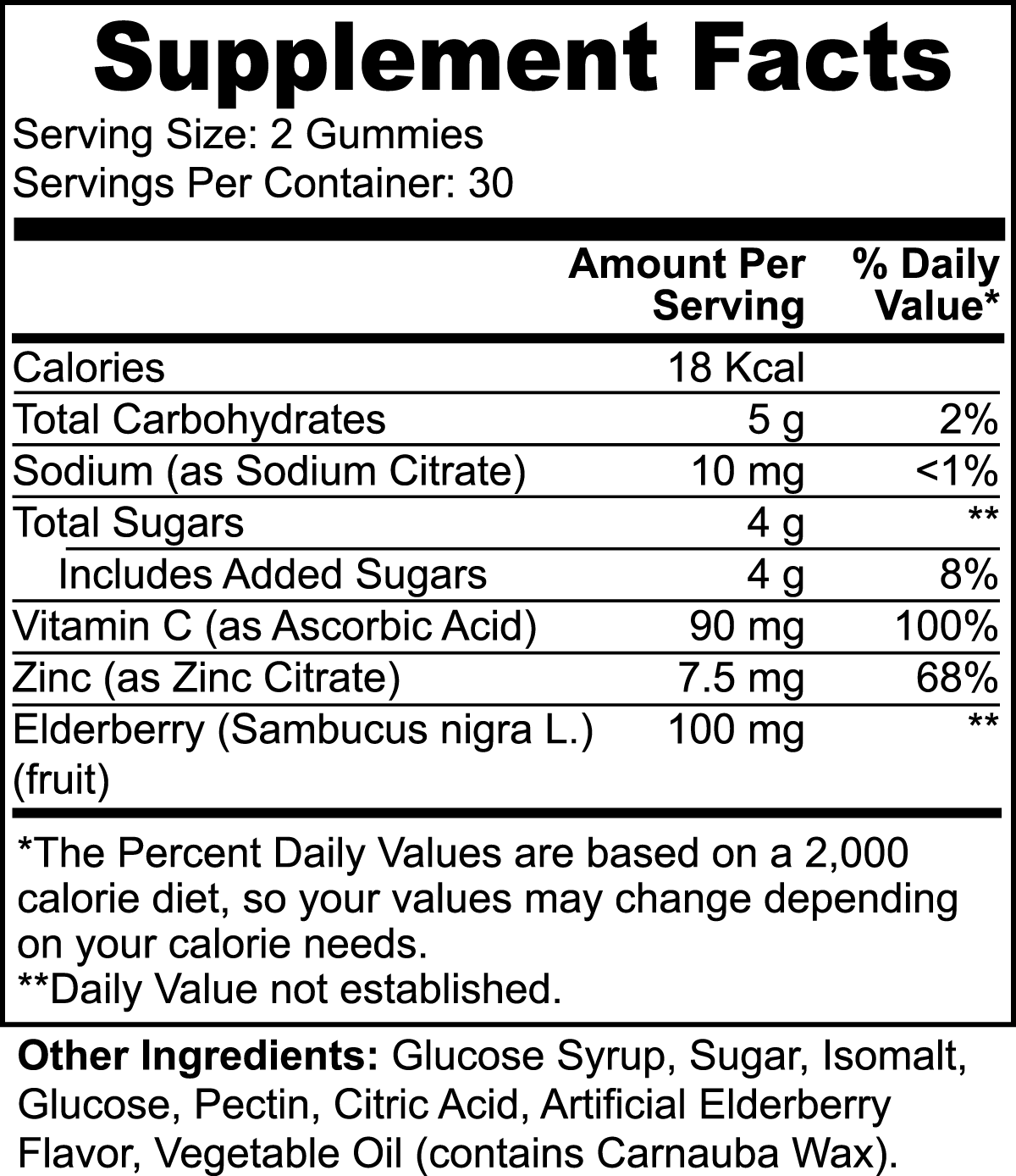 Elderberry & Vitamin C Gummies 60ct Gummies DLM Wellness +